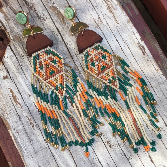 Handmade Southwest Fringe Earrings! - Picture 4 of 6